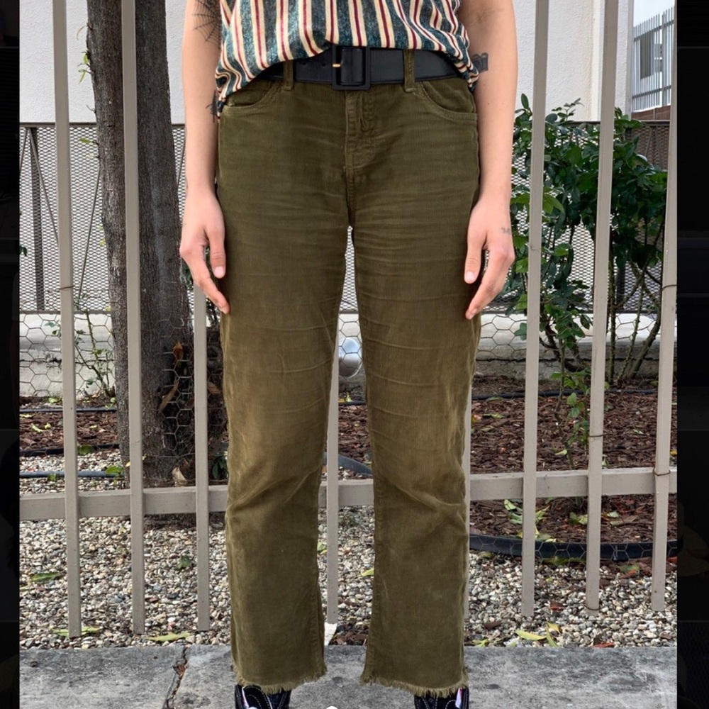Cropped Green Cords